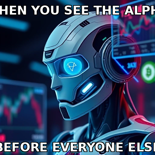 OmegaZoid Alpha Hunter - AI-powered crypto market analysis meme
