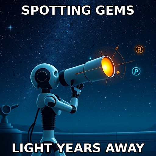 Telescope - OmegaZoid AI meme about spotting opportunities